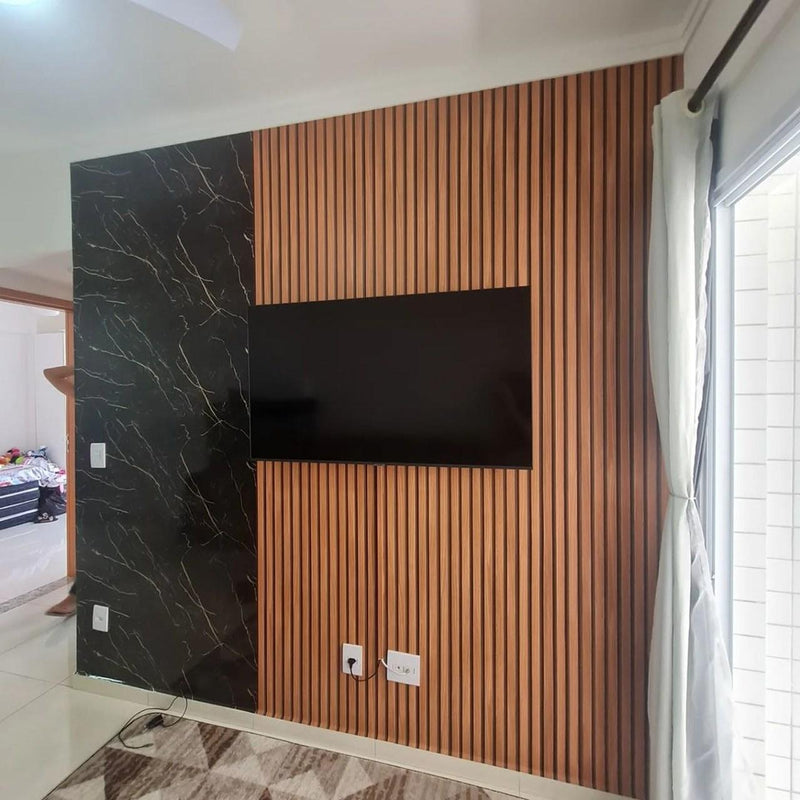 Madeira Ripada Vigo Adesivo Decorativo (Largura 122cm) - venda por metro - Leed Adesivos