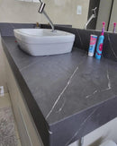 Mármore Charcoal SHQ7725 Adesivo Decorativo (Largura 1,22cm) venda por metro - Leed Adesivos