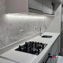 Mármore Branco Marquina Gloss Adesivo decorativo - (Largura 122cm) – venda por metro - Leed Adesivos