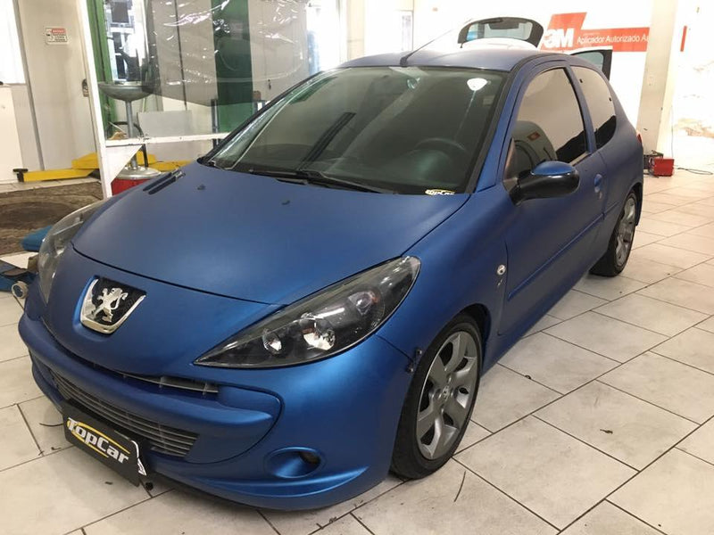 Jateado Blue Metallic Adesivo Automotivo (Largura 138cm) - venda por metro - Leed Adesivos