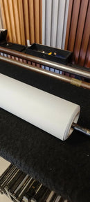 Papel de Parede Adesivo Fórmica Jateado Cinza Glacial – Vinílico Lavável (122cm de Largura | Venda por Metro)