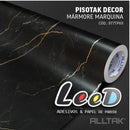 Pisotak Mármore Marquina Adesivo decorativo (Largura 122cm) venda por metro - Leed Adesivos