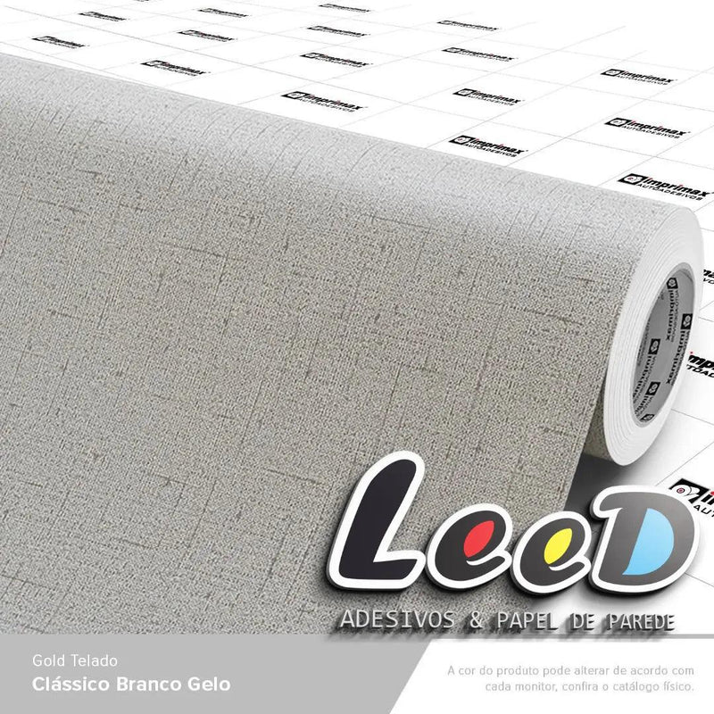 Telado Clássico Branco gelo Adesivo Decorativo (Largura 122cm) – venda por metro - Leed Adesivos