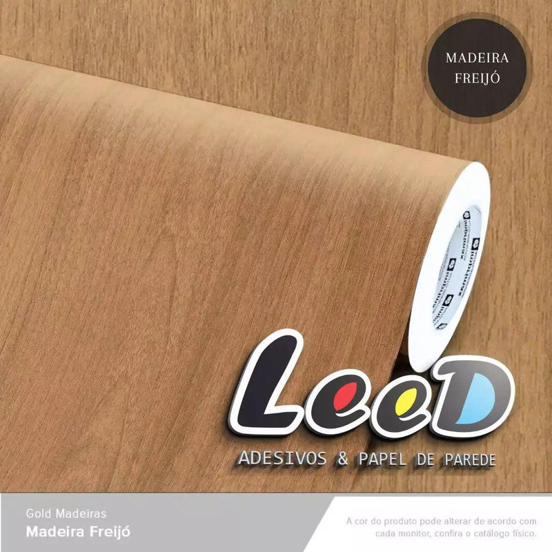 Madeira Freijo Adesivo Decorativo (Largura 122cm) - venda por metro - Leed Adesivos