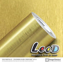 Vinil Decorativo Gold Metallic Ouro - Acabamento Metalizado Premium | Largura 1,22m | Venda por Metro