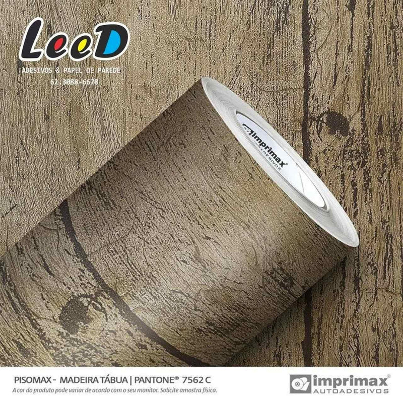 Pisomax Madeira Tábua Adesivo Decorativo (Largura 122cm) – venda por metro - Leed Adesivos