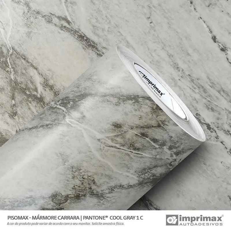 Pisomax Carrara Adesivo decorativo - (Largura 122cm) – venda por metro - Leed Adesivos