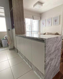 Mármore Carrara Adesivo Decorativo (Largura 1,22cm) venda por metro - Leed Adesivos