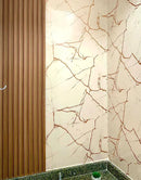 Papel de Parede Adesivo Textura Pedra - Mármore Crema Marfil Fosco | Vinílico Lavável Matte | 1,22m Largura | Venda por Metro