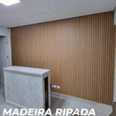 Madeira Ripada Lugo Adesivo Decorativo (Largura 122cm) - venda por metro - Leed Adesivos