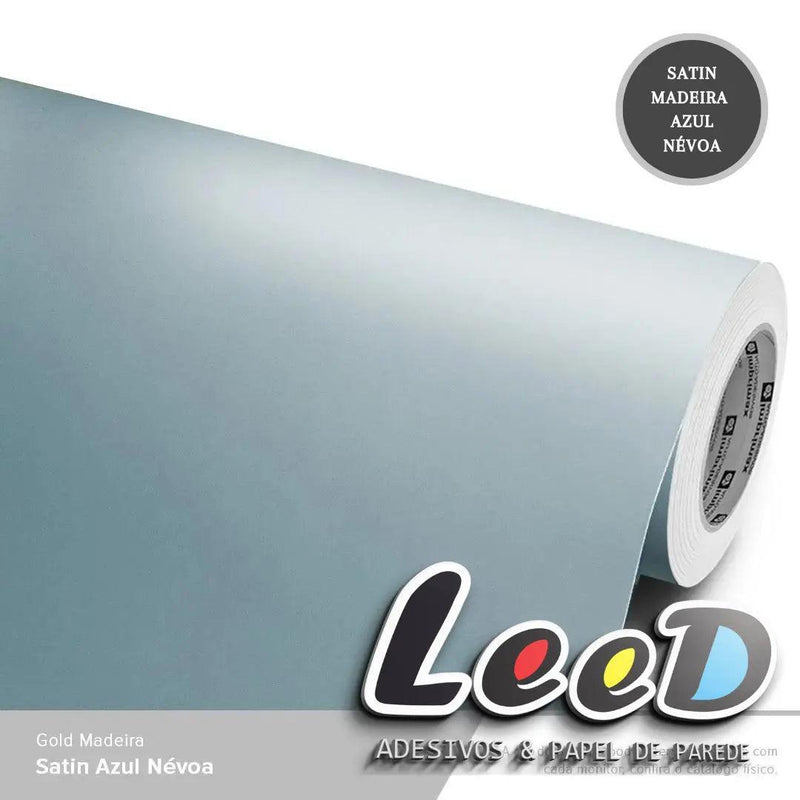 Fórmica Satin Azul Nevoa Adesivo Decorativo (Largura 122cm) venda por metro - Leed Adesivos