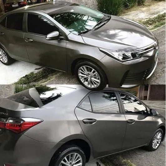 Adesivo Automotivo Ultra Graphite Metallic – Vinil Brilho (138cm de Largura | Venda por Metro)