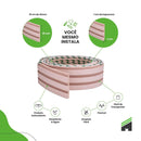 Painel Ripado Laminado de EVA Autocolante | Linha Play Rosa ROLO DE 10 METROS - Leed Adesivos