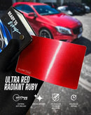 Adesivo Automotivo Ultra Red radiant Ruby Metallic – Vinil Brilho (138cm de Largura | Venda por Metro)