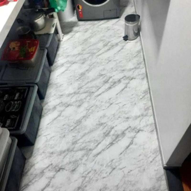 Pisomax Carrara Adesivo decorativo - (Largura 122cm) – venda por metro - Leed Adesivos