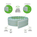 Painel Ripado Laminado de EVA Autocolante | Linha Play verde ROLO DE 10 METROS - Leed Adesivos