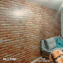 Tijolo Vermelho Adesivo Decorativo (Largura 122cm) – venda por metro - Leed Adesivos